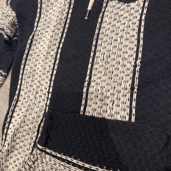 Black and white mayan boho hoodie - Picture 2 of 4